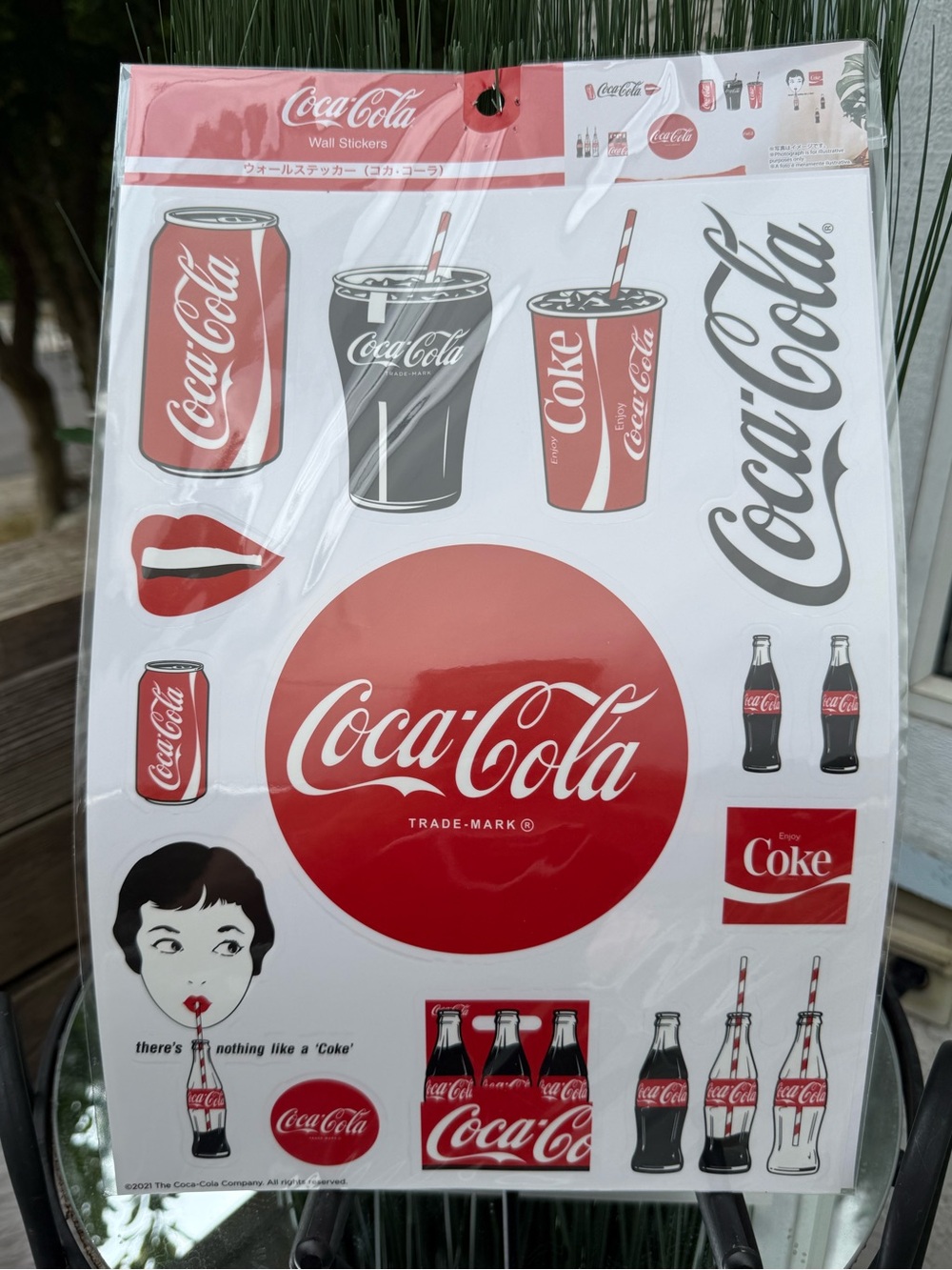 Coca-Cola Japanese x Daiso 🇯🇵 16” x 11”  10 Stickers pack SEALED RARE